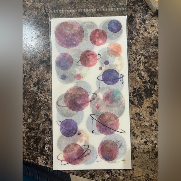 $2 SPACE STICKERS. NEW. 3 SHEETS. $2 WITH ANY $10 ORDER OR MORE - Picture 4 of 16